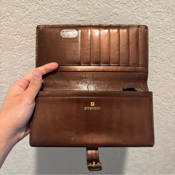 Givenchy Long Snap Wallet Brown - Picture 3 of 12
